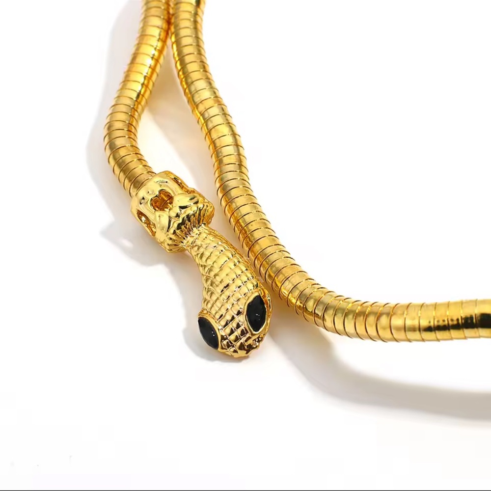 Snake Necklace For Adjustable Punk Snake Choker Snake Bracelet - Picture 9 of 15